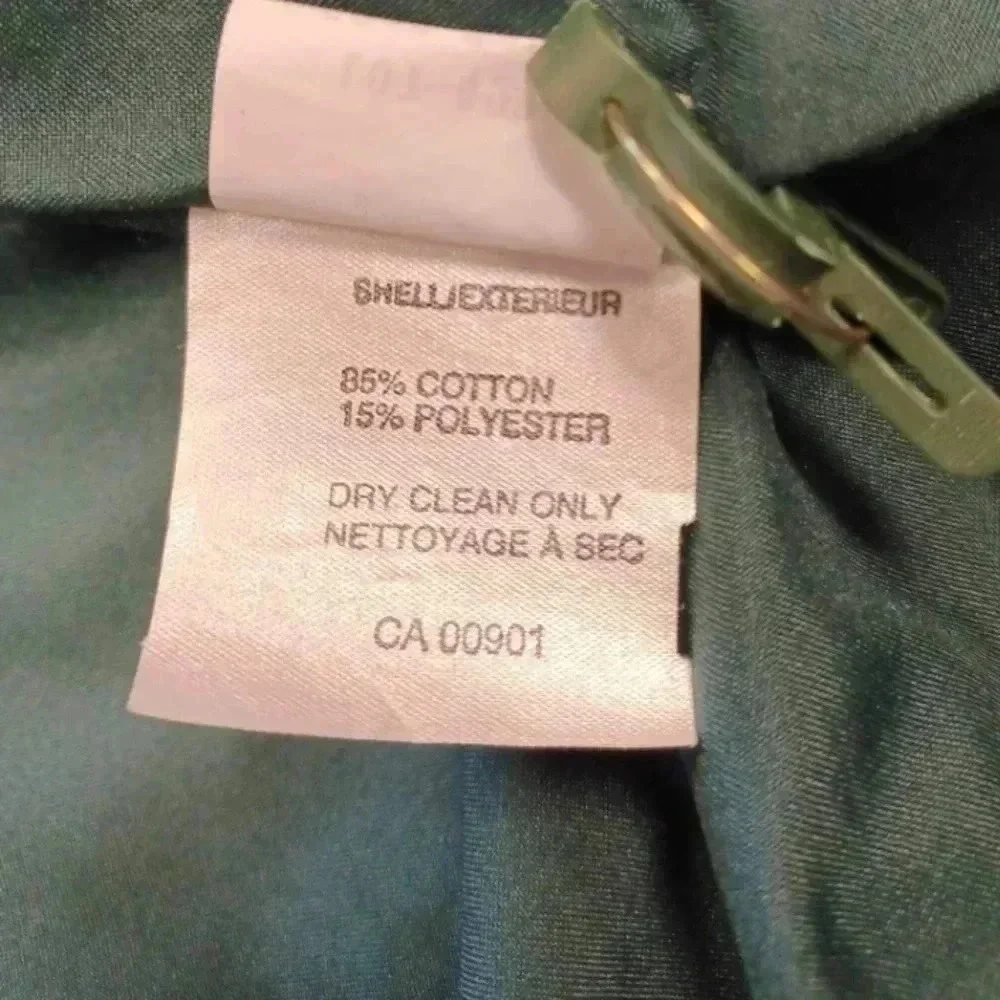 London Fog Vintage Green Corduroy Jacket Size 14-M - Picture 10 of 12